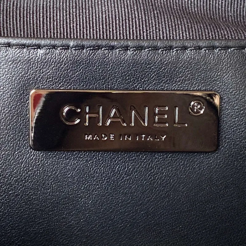 Chanel AS4579 Star Handbag metallic Lambskin Black metal Black