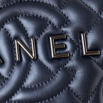 Chanel AS4579 Star Handbag metallic Lambskin Black metal Black