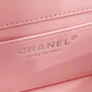 Chanel AS4388 Small Flap Bag Patent Calfskin & Gold Metal Pink