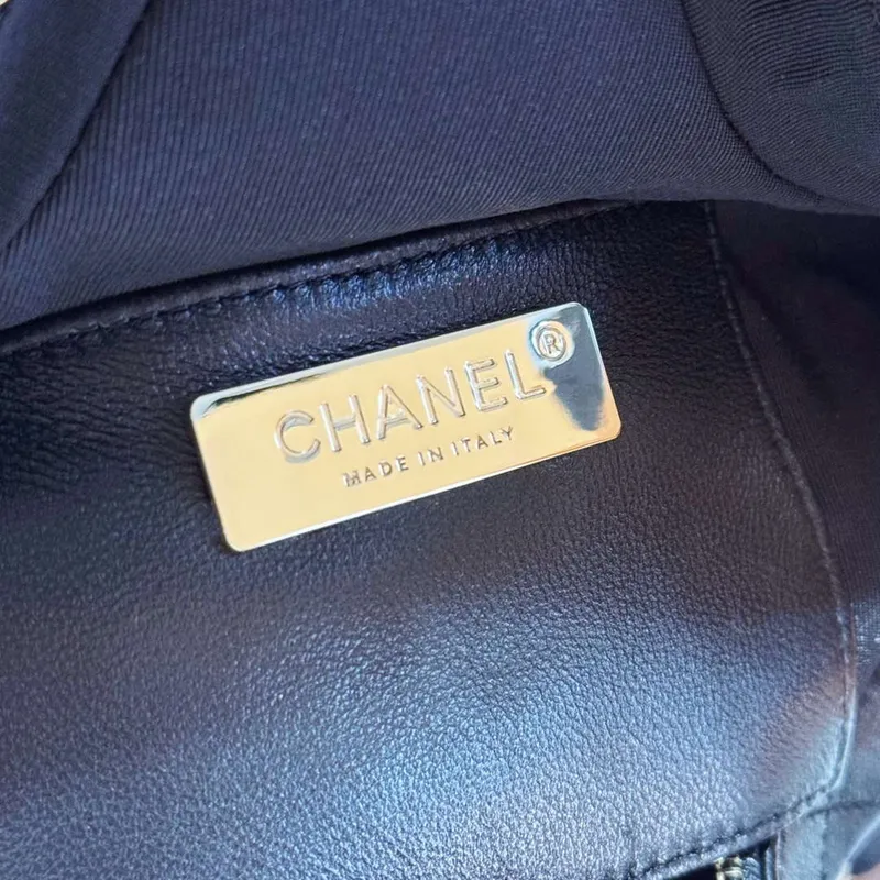 Chanel AS4579 Star Handbag metallic Lambskin gold metal Black