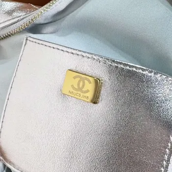 Chanel AS4579 Star Handbag metallic Lambskin gold metal Silver