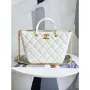 Chanel AS2120 small Shopping Bag Lambskin White