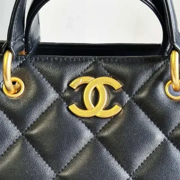 Chanel AS2120 small Shopping Bag Lambskin Black