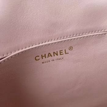 Chanel AS1118 Flap bag Satin fabric Pink
