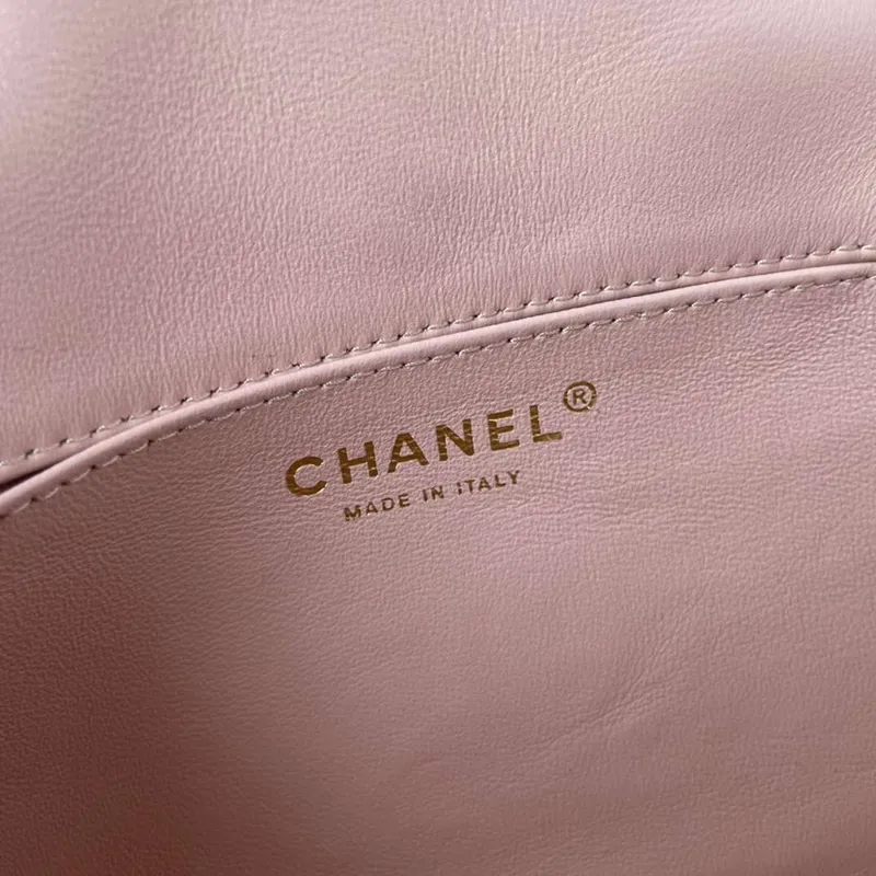 Chanel AS1118 Flap bag Satin fabric Pink