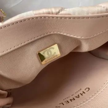 Chanel AS1115 Small Flap bag Satin fabric Pink