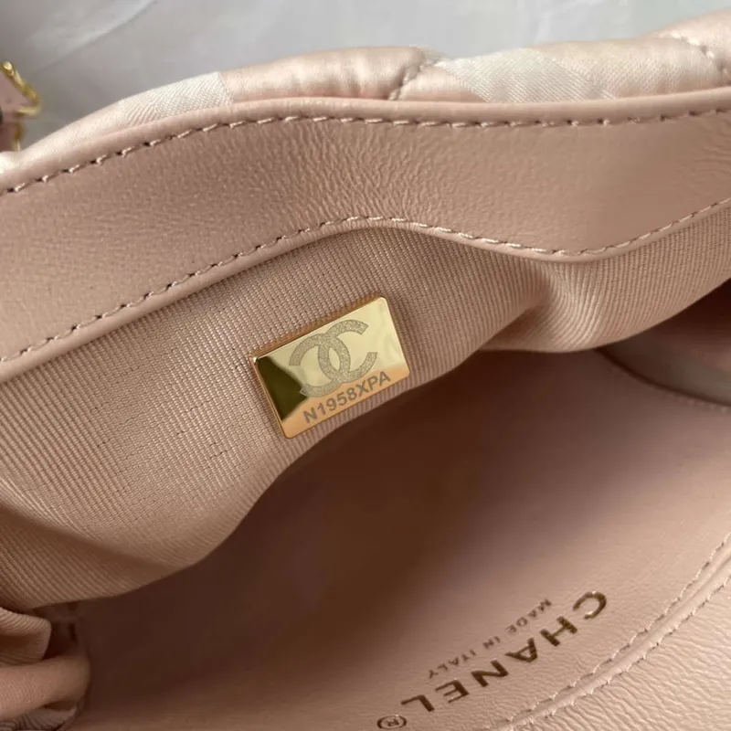 Chanel AS1115 Small Flap bag Satin fabric Pink