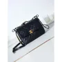 Chanel AS4305 Small Flap bag 23K Lambskin Black