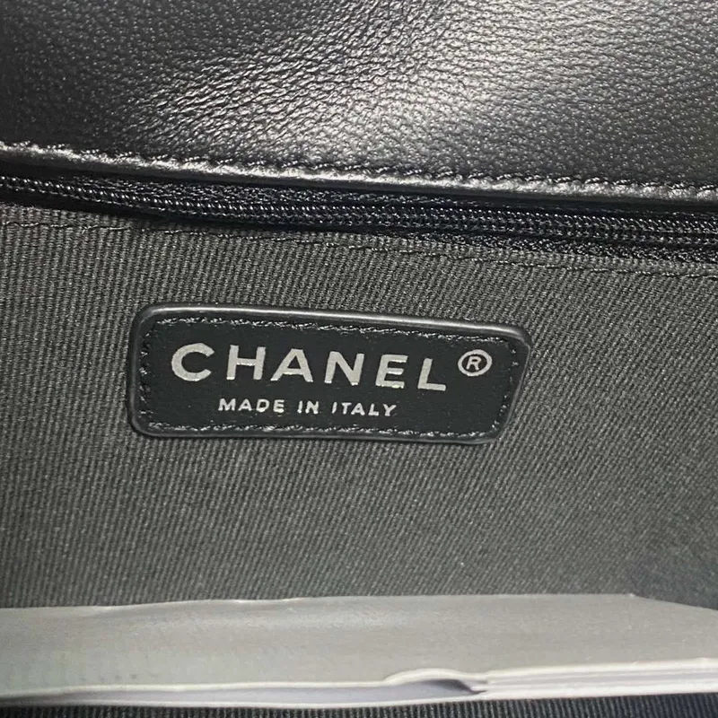 Chanel AS4051 Flap Bag Velvet Silver Metal Black