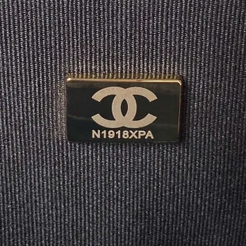 Chanel AS4051 Flap Bag Denim canvas Gold Metal Black