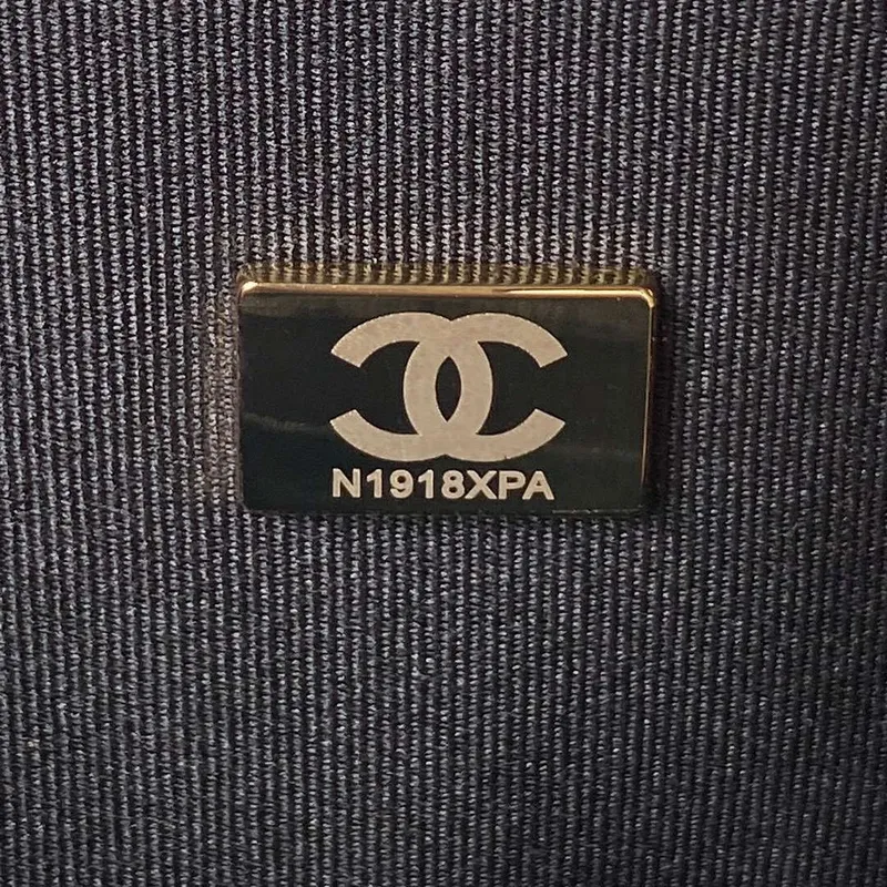 Chanel AS4051 Flap Bag Denim canvas Gold Metal Black