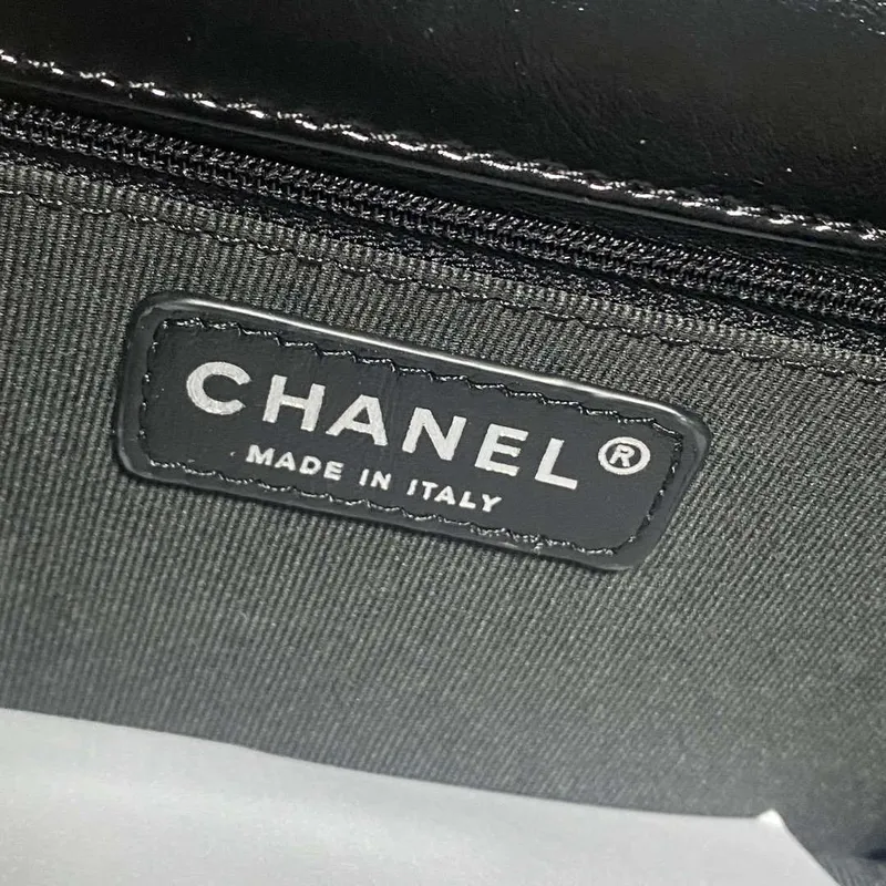 Chanel AS4051 Flap Bag Lambskin Black Metal with Black