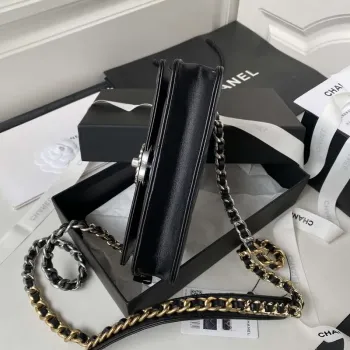 Chanel AP3267 19 Wallet on Chain Woc Shiny Lambskin Black