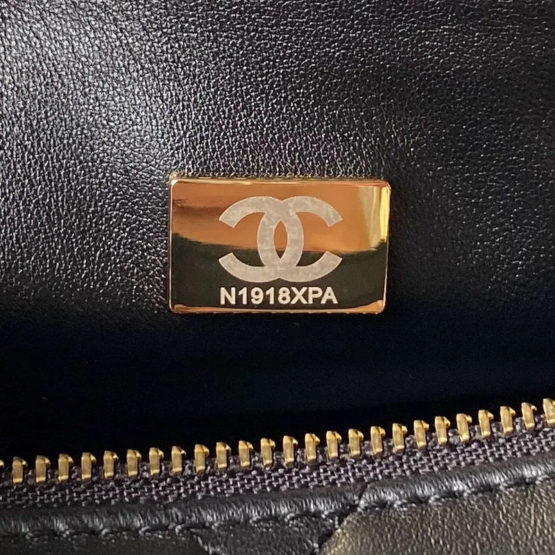 Chanel AS4201 Bag With Top Handle Calfskin Black