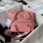 Chanel AS4201 Bag With Top Handle Calfskin Pink