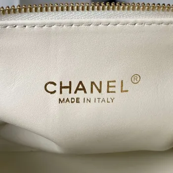 Chanel AS4201 Bag With Top Handle Calfskin White