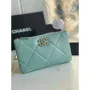 Chanel AP1059 Pouche Lambskin bag Wallet Card Holder Blue