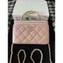Chanel A96035 CLUTCH Lambskin Vanity Box bag Pink