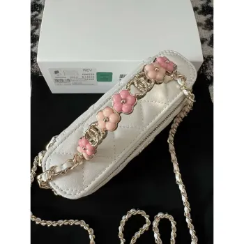 Chanel A96035 CLUTCH Lambskin Vanity Box bag White