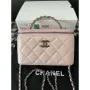Chanel AP3593 Shiny Crumpled Calfskin Strass & Ruthenium Finish Metal Pink