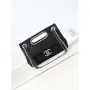 Chanel AS4221 Small Shopping Bag Aged Shiny Lambskin Crystal Pearls & Black Metal Black