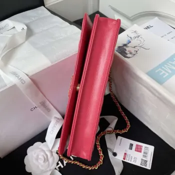 Chanel AP3363 Flap Baguette Bag Lambskin Red