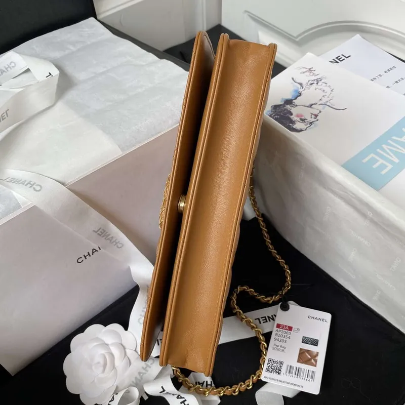 Chanel AP3363 Flap Baguette Bag Lambskin Brown