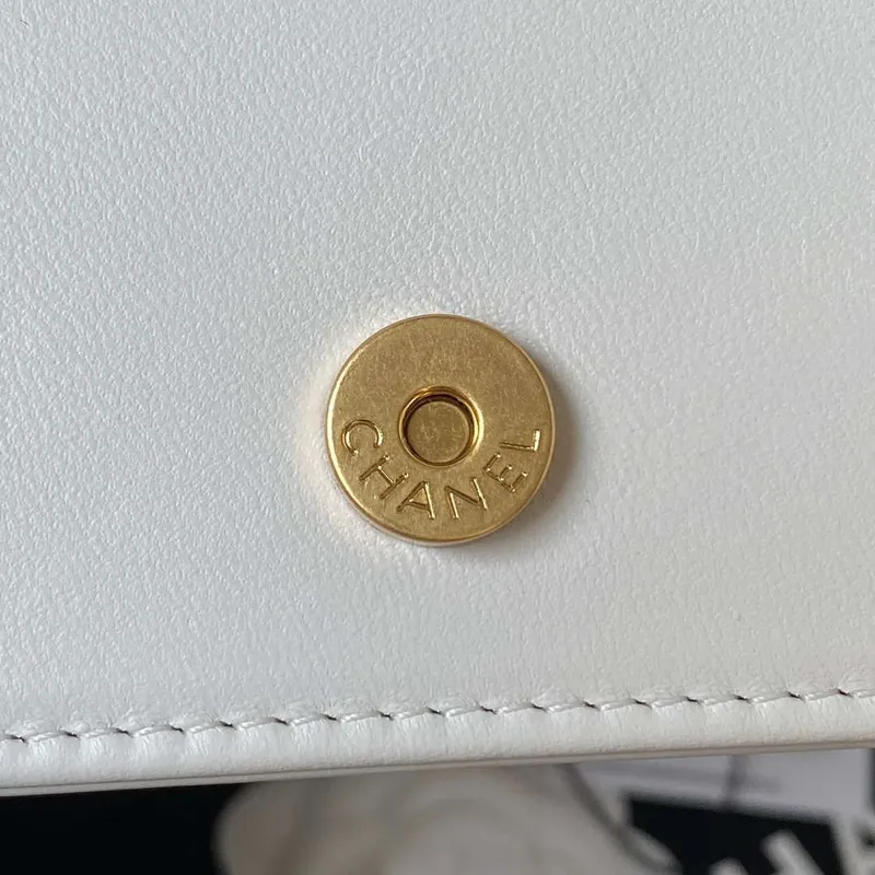 Chanel AP3363 Flap Baguette Bag Lambskin White