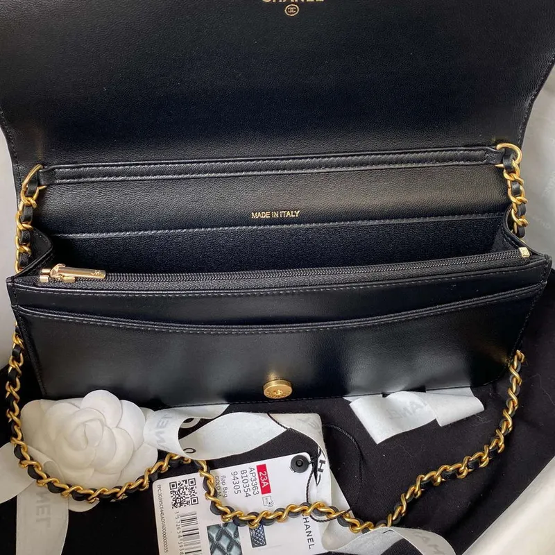 Chanel AP3363 Flap Baguette Bag Lambskin Black