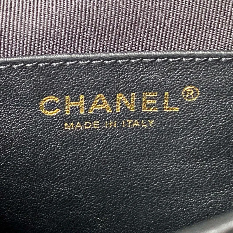 Chanel Small Backpack AS4275 Calfskin & Gold Tone Metal Black
