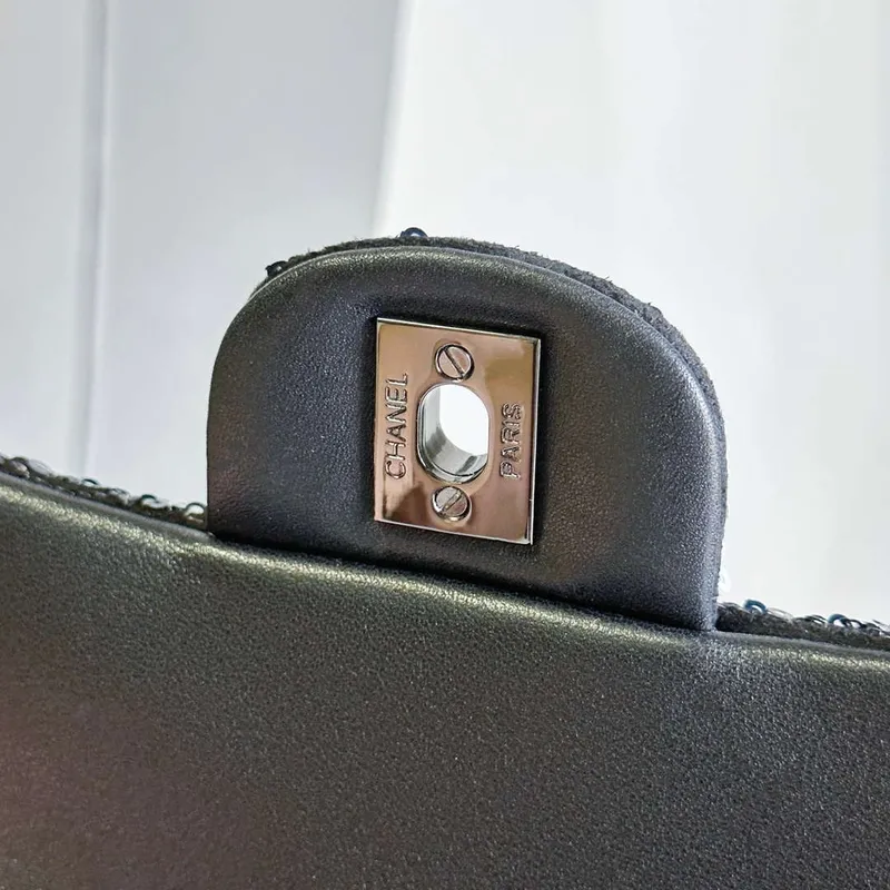 Chanel AS4419 Mini Flap Bag Sequins & Ruthenium Finish Metal