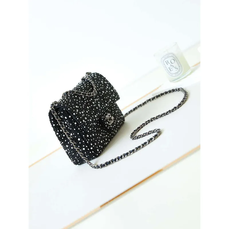 Chanel AS4268 EVENING Bag Strass Crystal Pearls & Ruthenium Finish Metal