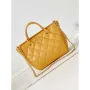 Chanel AS4188 Small Hobo Bag Shiny lambskin Gold Metal Yellow