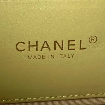 Chanel AS4231 Small Flap Bag Lambskin Yellow