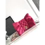 Chanel AS4098 23A Clutch satin bow evening bag Rose Red
