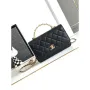 Chanel AP3504 Woc Wallet On Chain lambskin Imitation Pearls Strass & Gold Black