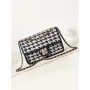 Chanel AS3767 Flap Bag Woven Lambskin Black