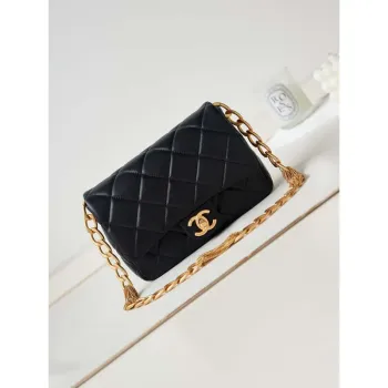 Chanel AS4231 Small Flap Bag Lambskin Black