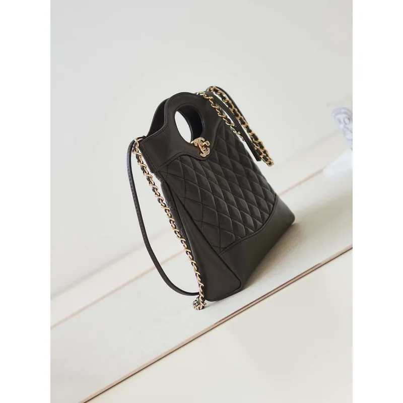 Chanel 31 mini Shopping Chain Lambskin leather AS4133 Bag Dark Brown