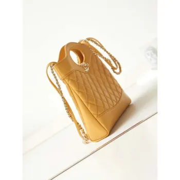 Chanel 31 mini Shopping Chain Lambskin leather AS4133 Bag Yellow
