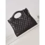 Chanel AS1010 31 Larage Shopping Bag Shiny Lambskin Dark Borwn