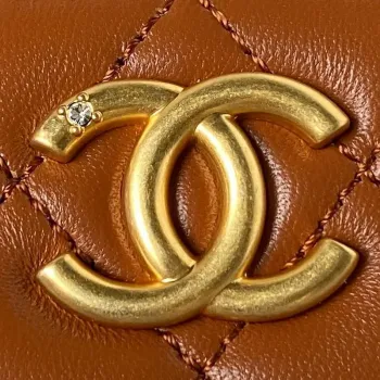 Chanel AS3429 Lambskin Bag Brown