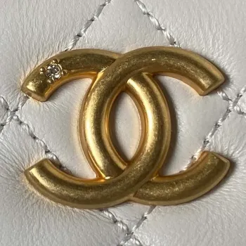 Chanel AS3429 Lambskin Bag White