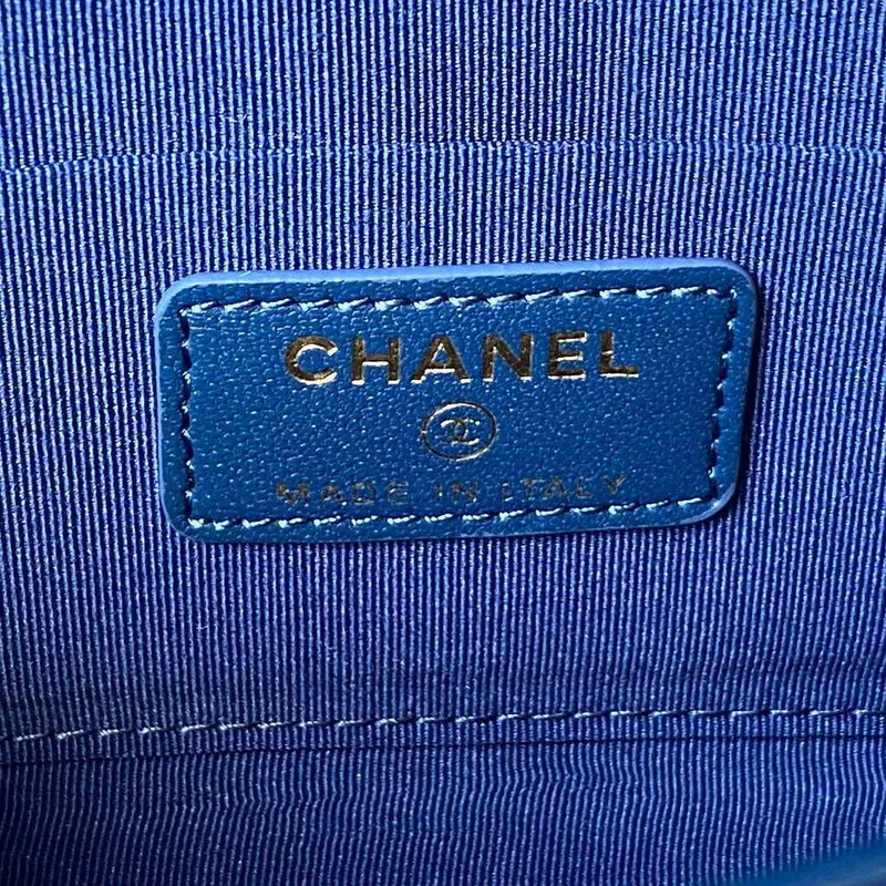 Chanel AP3426 Woc Mini Flap Bag Lambskin 17cm Blue