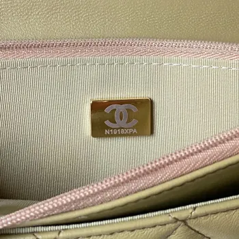 Chanel AP3424 Woc Mini Flap Bag Lambskin Lemon Yellow
