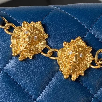 Chanel AP3424 Woc Mini Flap Bag Lambskin Blue