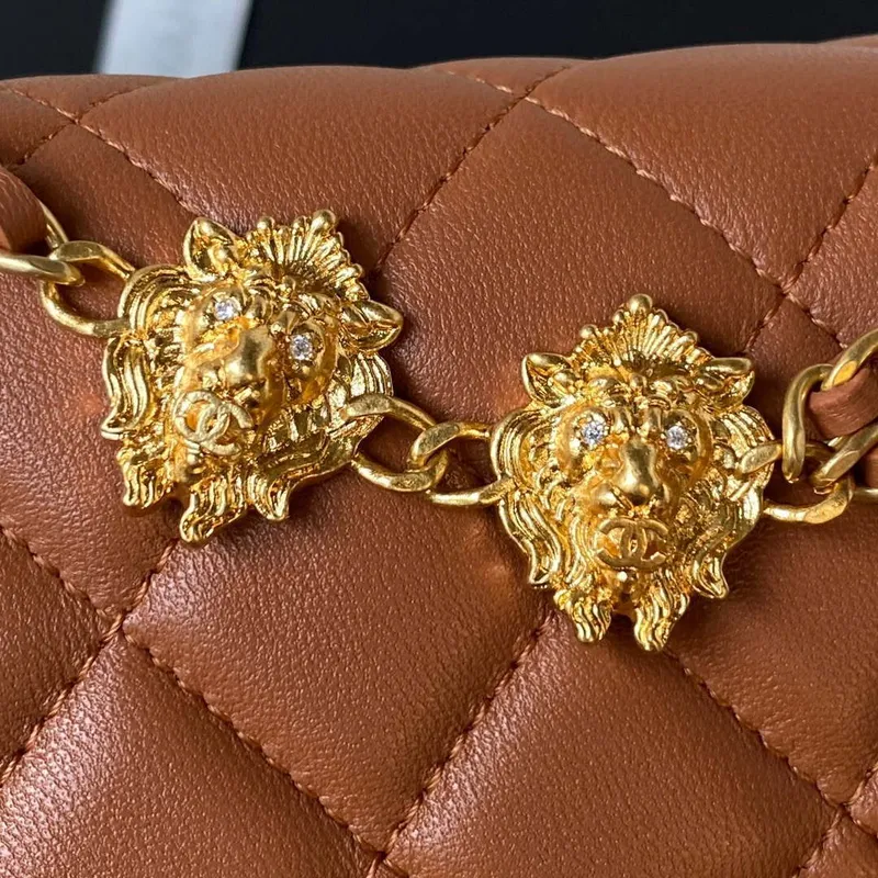 Chanel AP3424 Woc Mini Flap Bag Lambskin Caramel