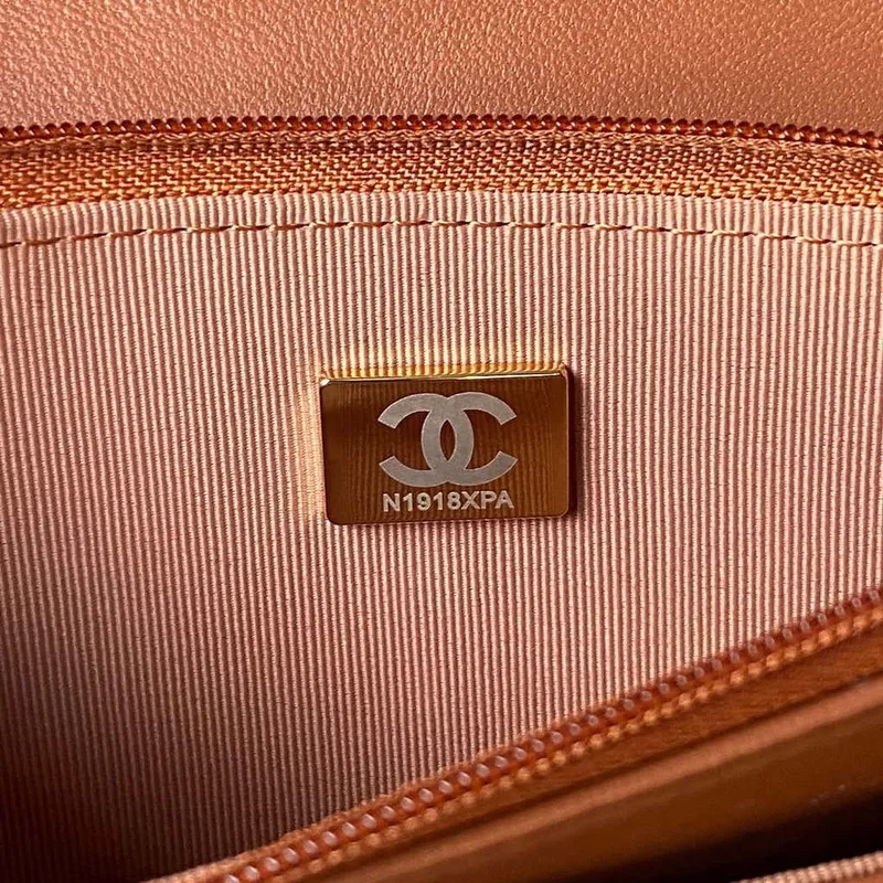 Chanel AP3424 Woc Mini Flap Bag Lambskin Caramel