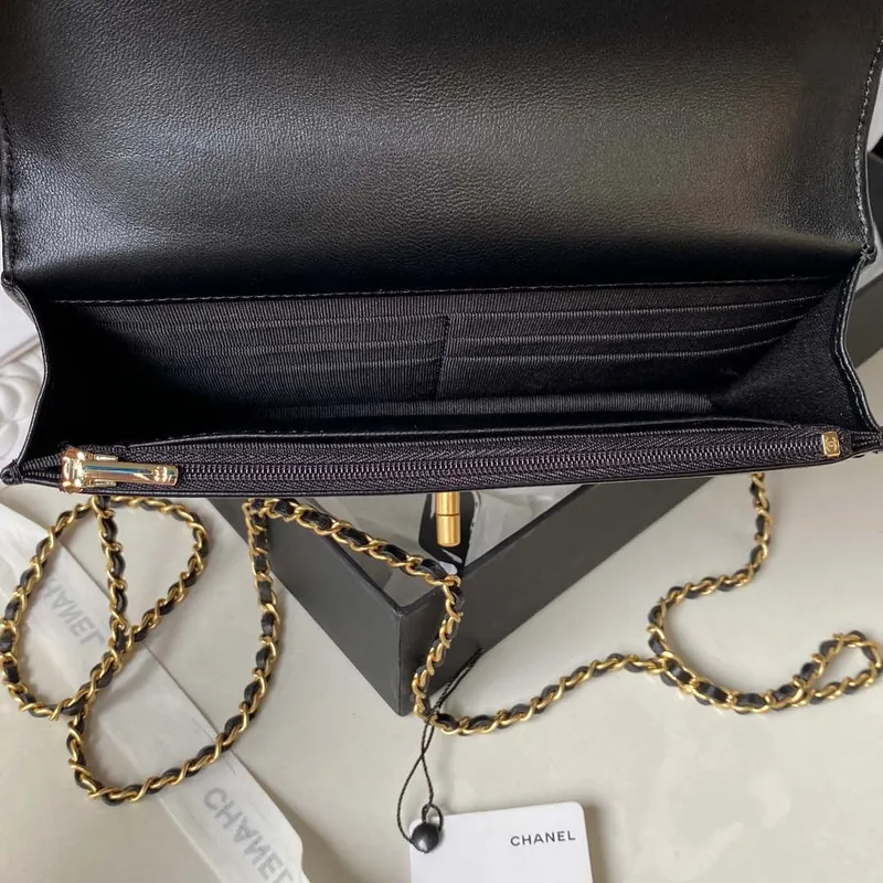 Chanel AP3424 Woc Mini Flap Bag Lambskin Black
