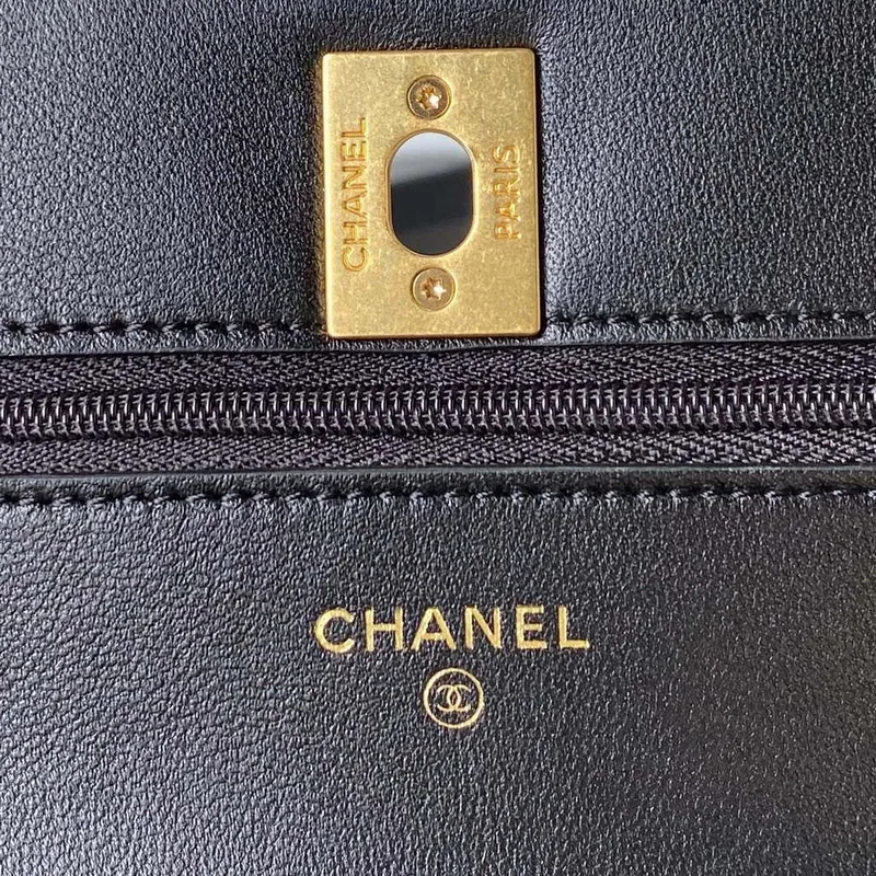 Chanel AP3424 Woc Mini Flap Bag Lambskin Black